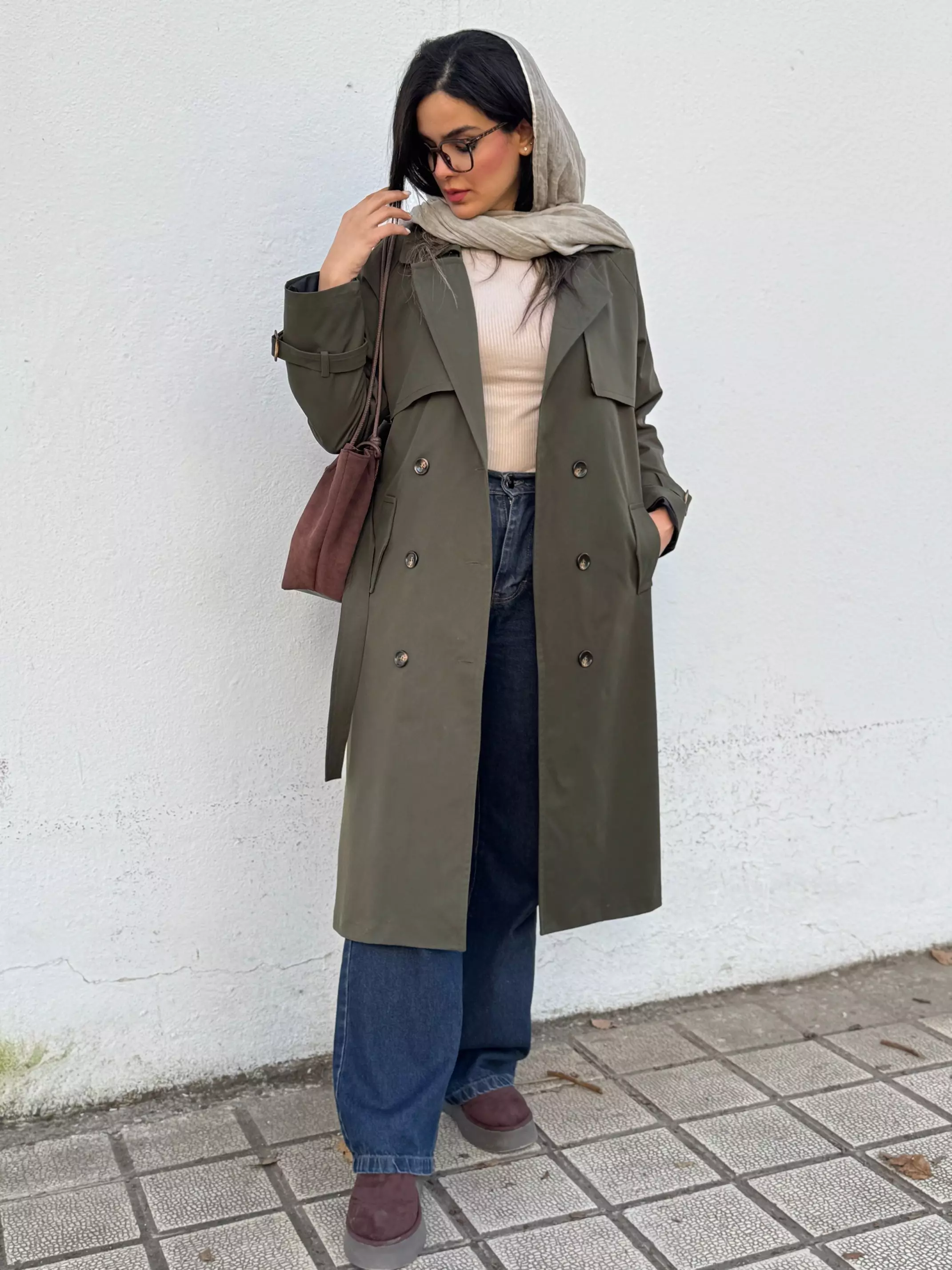 ترنچ کت بارانی آستردار شیدا